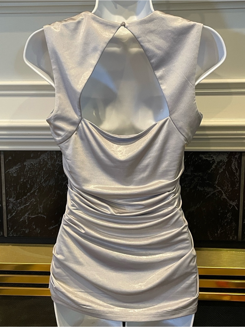 Cache’ Silver Shimmer Top - Picture 5 of 7